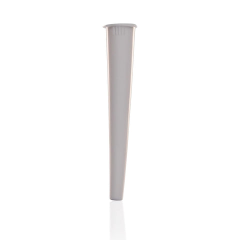 WHITE CR Snap Cap Conical Pre Roll Tube (109mm)